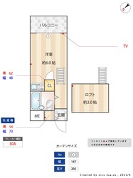 ウイング上津C棟の物件間取画像